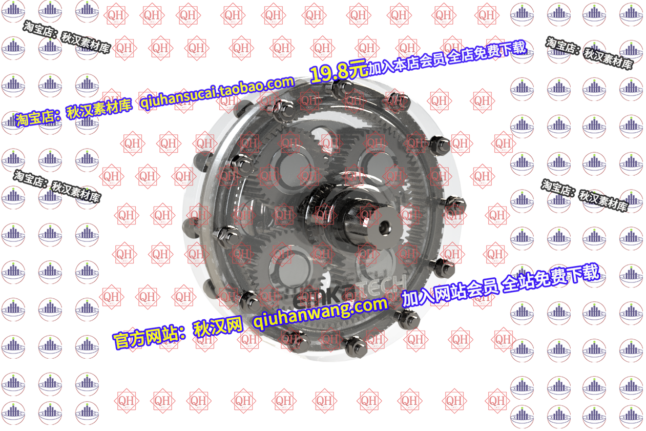 Planetary gear concept行星齿轮传动3D数模图纸 Solidworks设计